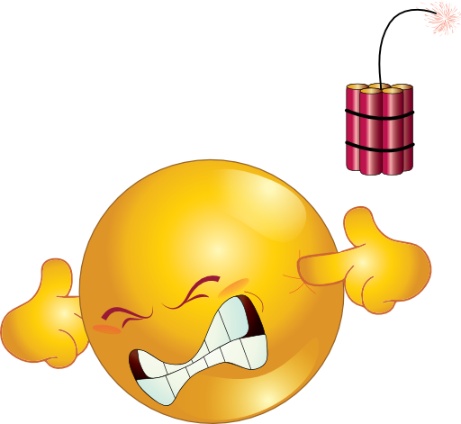 Dynamite Smiley Emoticon Clipart - Emoticon Dynamite (512x471)
