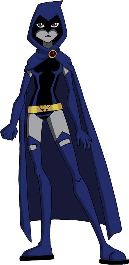 Teen Titans Raven And Robin Fight Slade - Raven (439x870)