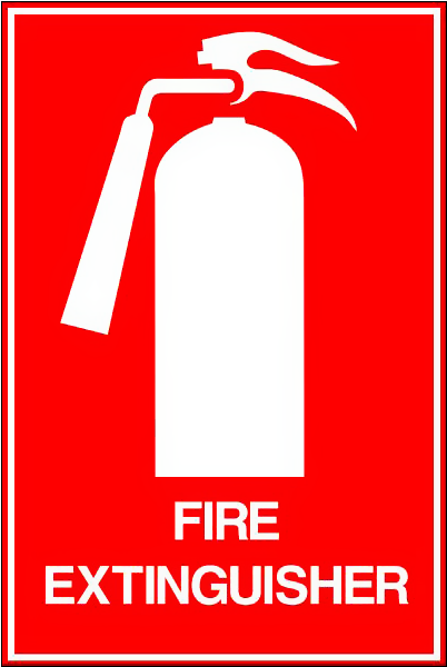 Fire Safety Sign Fire Extinguisher - Sign (617x617)