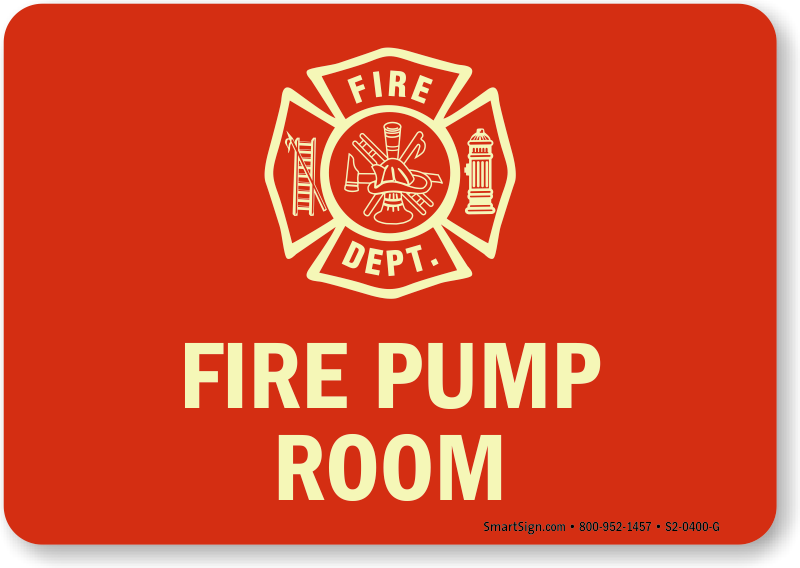 Fire Pump Room Glow Sign - Fire Pump Room Logo (800x568)