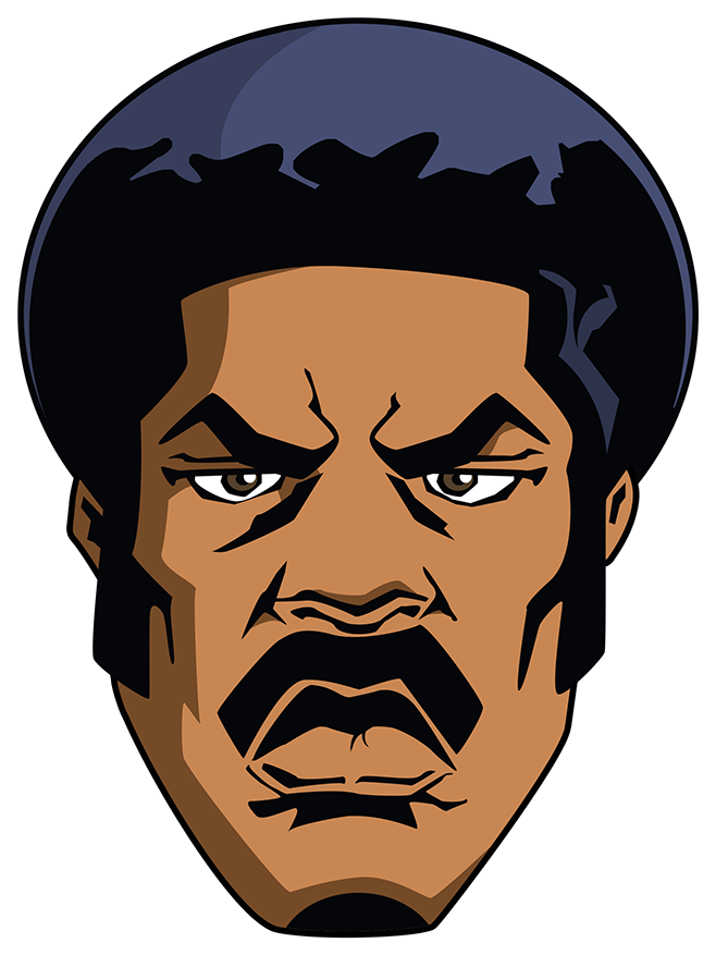 Black Dynamite By Pixelkitties - Black Dynamite Cartoon Face (697x900)