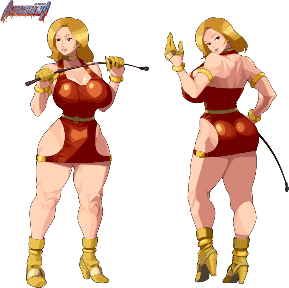 Dynamite Voluptuous Lady4-2 By Iggler - Denjin Makai 2 Sprites (1024x1024)