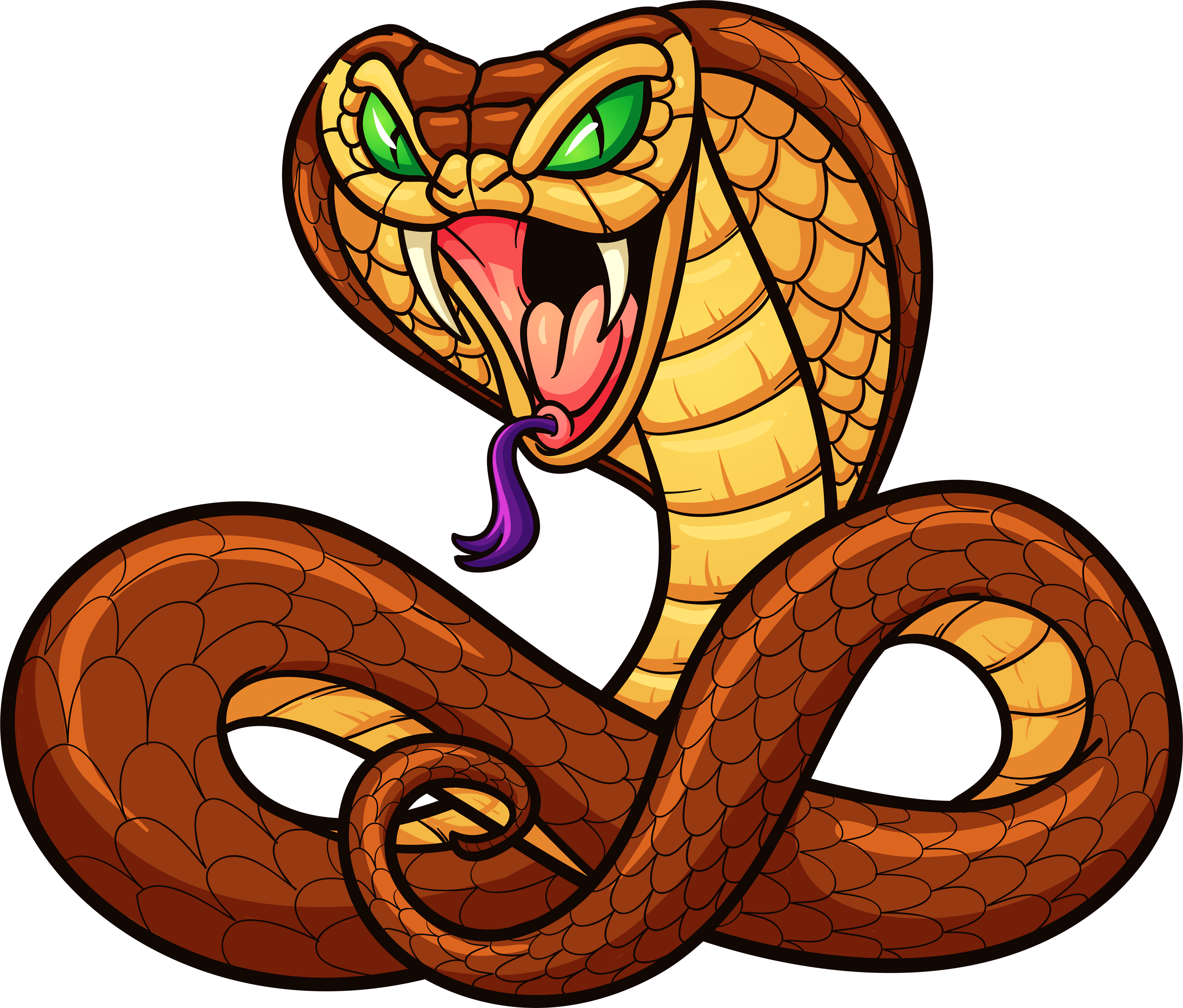 Snake Cartoon Cobra Clip Art - Cartoon Snakes (2968x2529)
