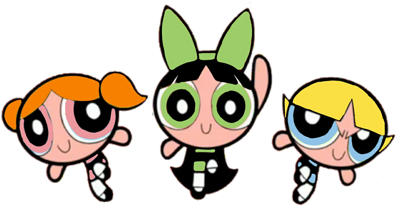 Powerpuff Girls Incorrect Color 1 - Powerpuff Girls Png File (1385x756)