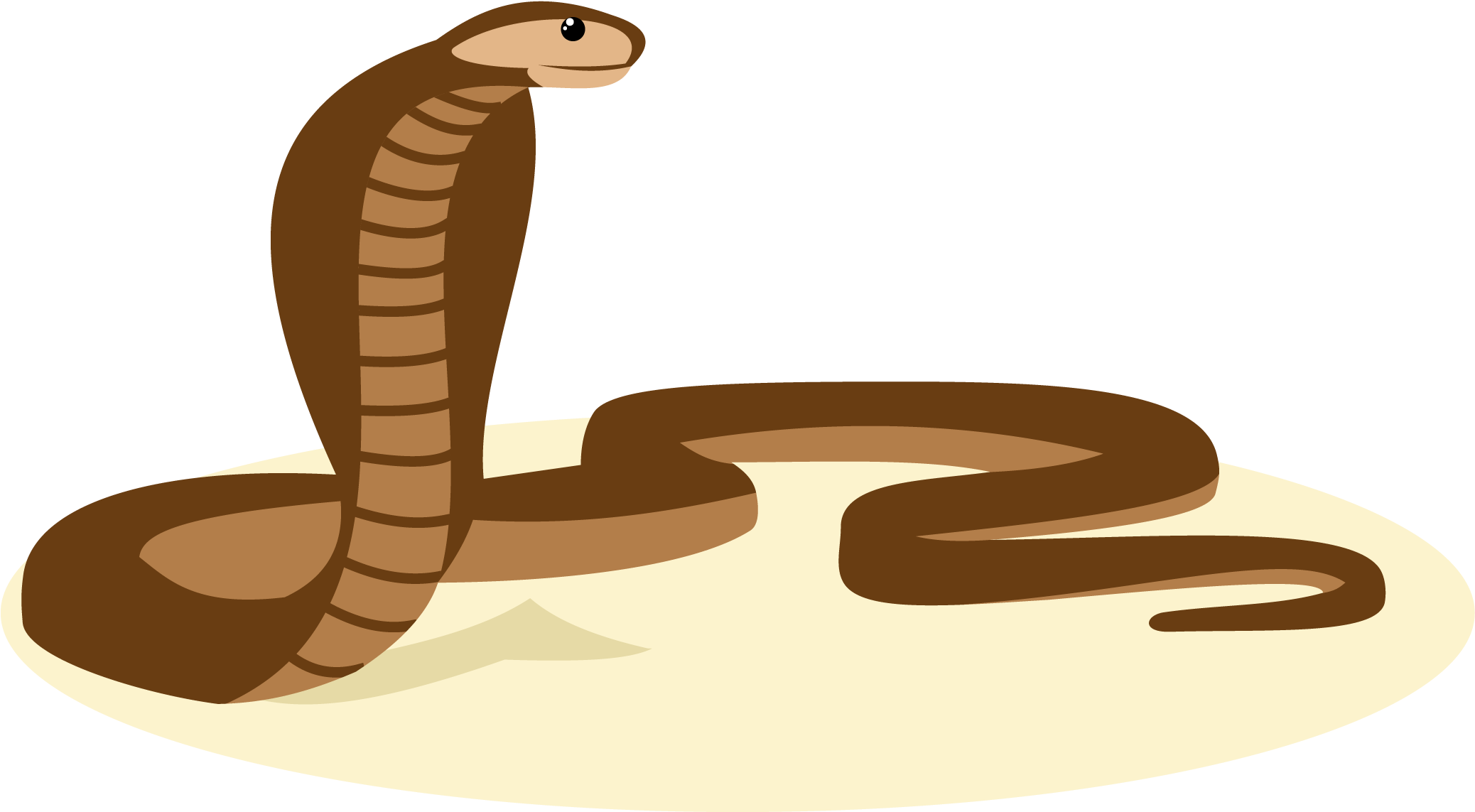 Snake Vector Reptile Cartoon Illustration - Brown Snake Cartoon (2100x2100)