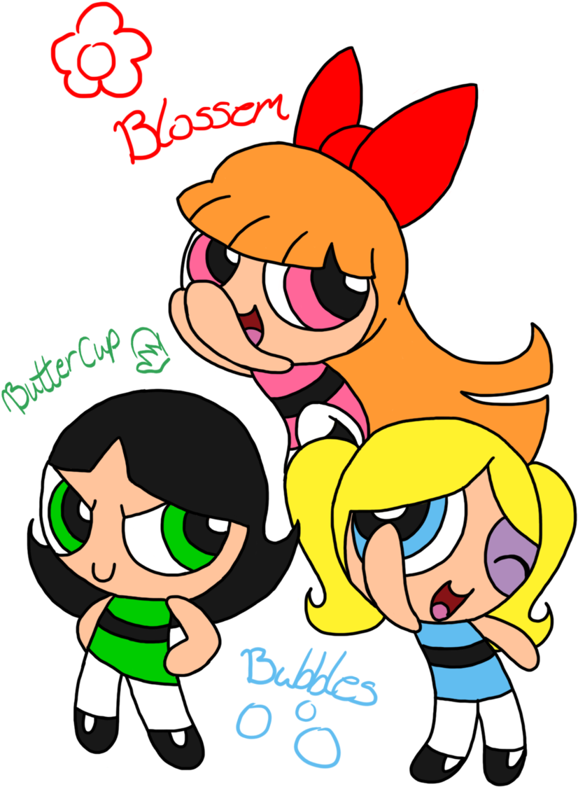 The Powerpuff Girls By Redfirestar The Powerpuff Girls - Character (900x1229)