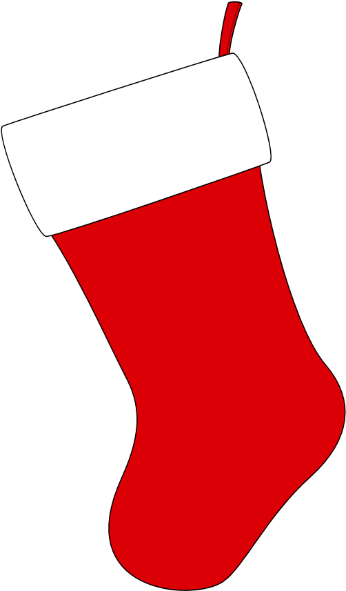 Christmas Socks On A Clothesline Free Clipart - Christmas Stocking Clipart (580x880)