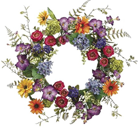 Easter Wreath Png Pic - Floral Png Transparent Wreath (481x451)