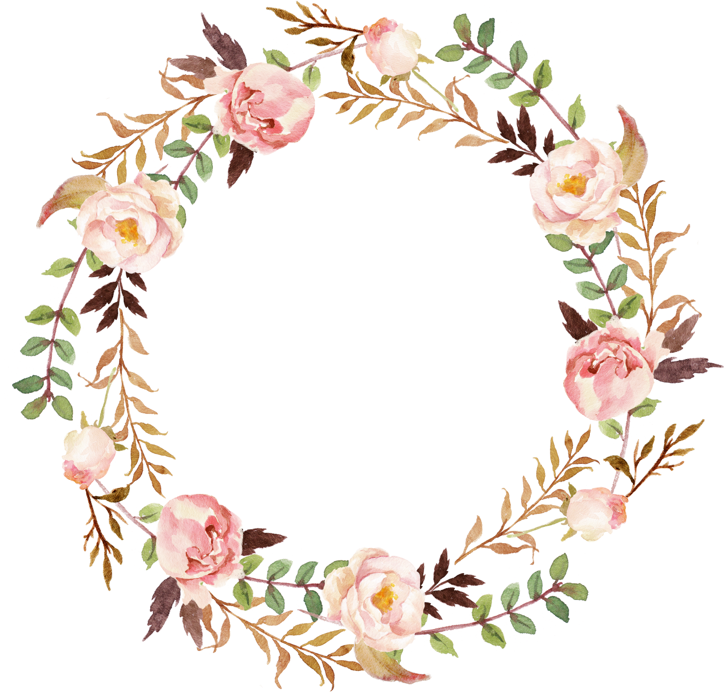 Wedding Invitation Paper Wreath Clip Art - Flower Girl Proposal Card (1450x1431)