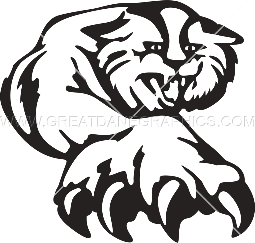 Tiger With Claw - Transparent Tiger Claw (825x785)