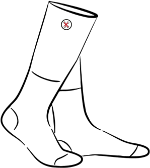 Because You Have A Button On Your Right Sock, You Can - Cowboy Boot (318x414)