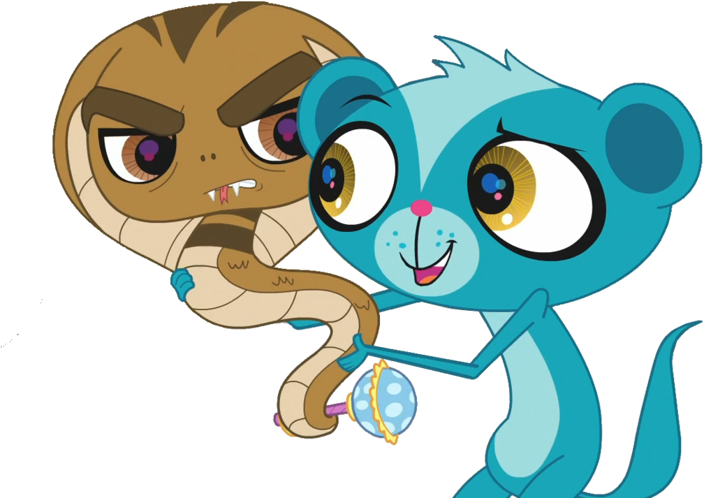 Lps Sunil And Baby Cobra 1 Vector By Emilynevla - Baby Cobra Cartoon (1024x867)