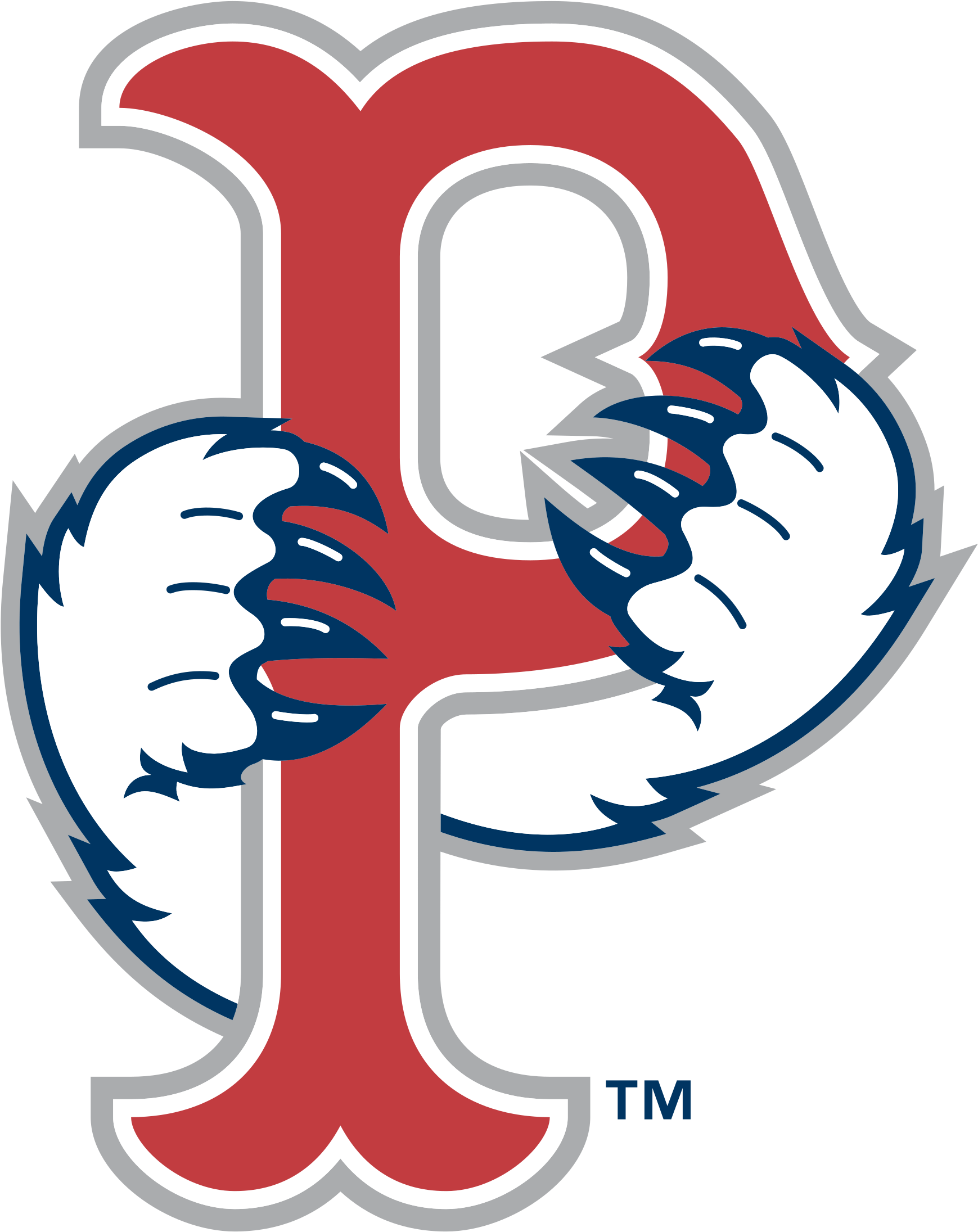 Pawtucket Red Sox Logo Black And White - Pawtucket Red Sox (2400x2400)