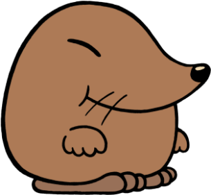 Mole Clipart Earthbound - Cartoon Mole Transparent Background (350x350)