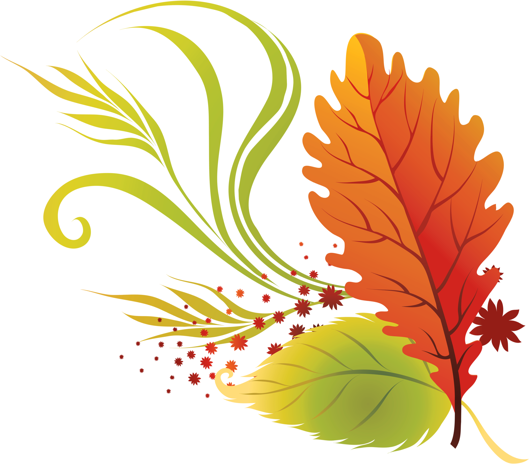 Leaves Clip Art Fall Wedding Free Clipart Images - Leaves Png (2357x2112)