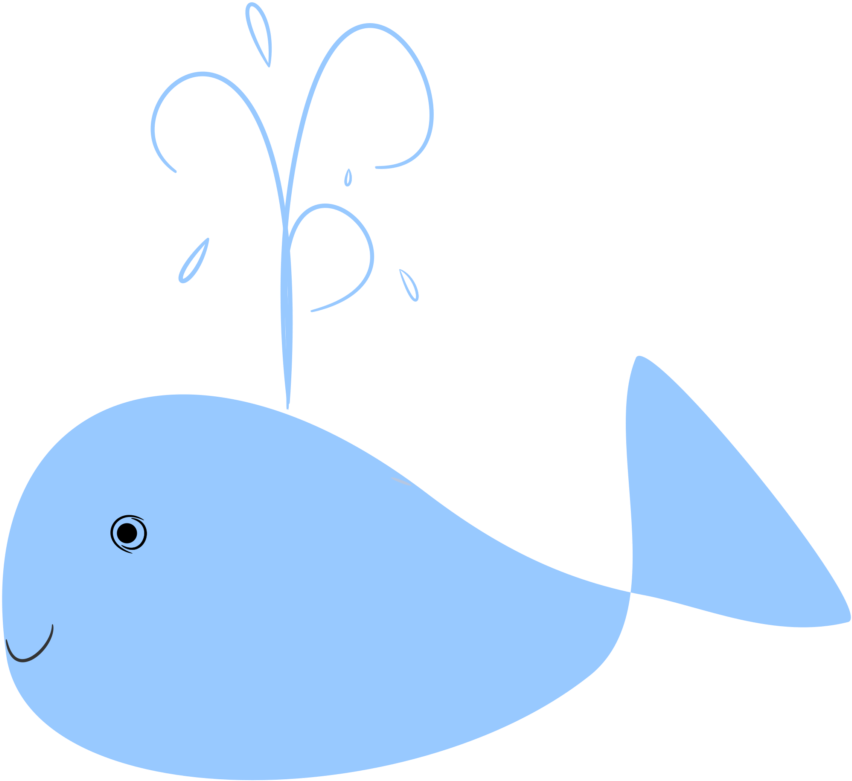 Beluga Whale Clipart - Cartoon Whale (1024x986)