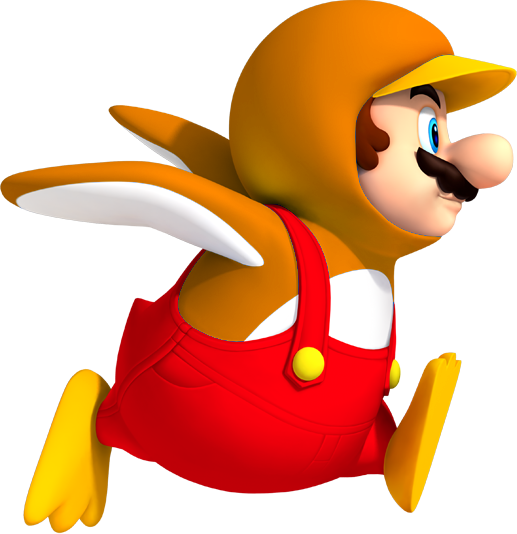 Fire Penguin Mario - Penguin Mario (517x534)
