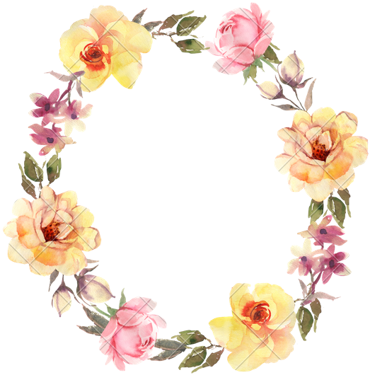 Flower Wreath Rose Stock Photography Clip Art - Clip Art (537x550)