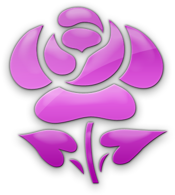 Single Rose Icon Version 1 - Blue Flower Icons Png (420x420)
