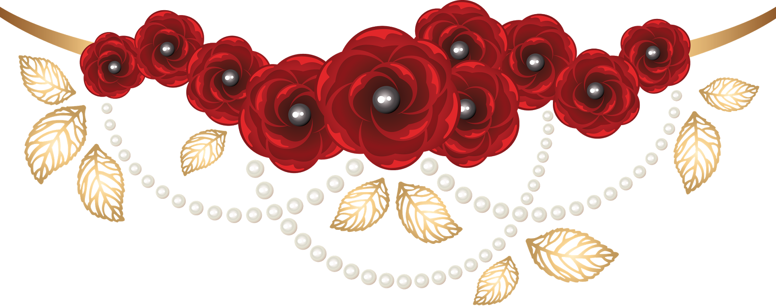 Floral, Cantos, Clipart, Png, Desenho, Transparente, - Imagens De Flores Com Fundo Transparente (1600x631)