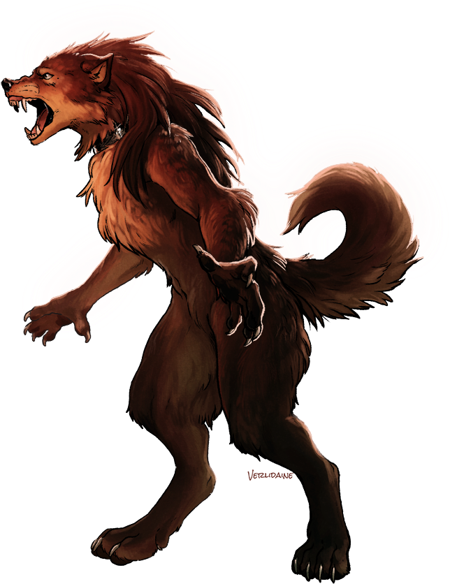 A Good Ol' Fashioned Werewolf By Verlidaine - Werewolf Png (699x850)