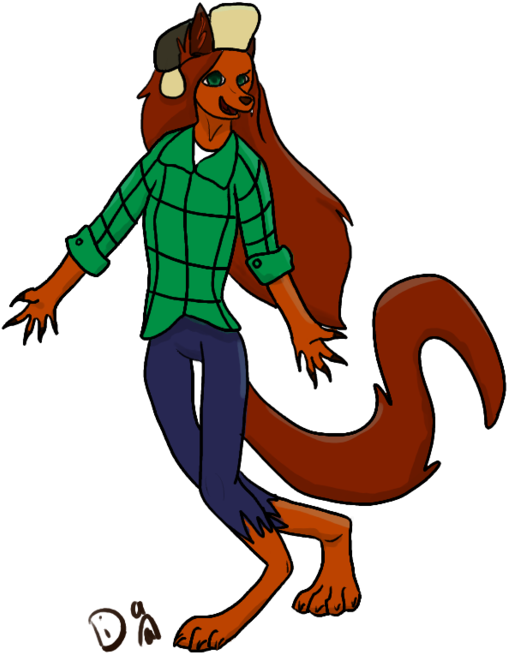 Werewolf Wendy By Timeglitchd - Wendy Gravity Falls Werewolf (600x658)