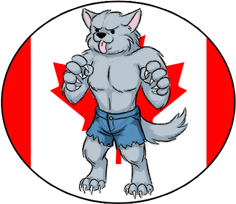 'badass Canadian Werewolf' Sticker By Yoriden ' - Academic Journal (477x424)