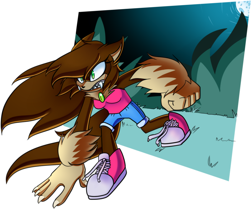 The Werewolf By Star Of Magenta - Cartoon (1024x819)