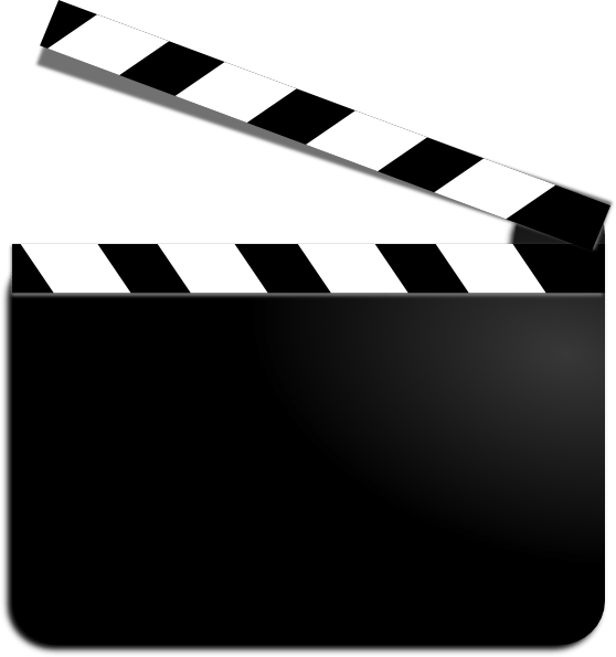 Shadow Clapboard Clipart - Clapboard (558x595)
