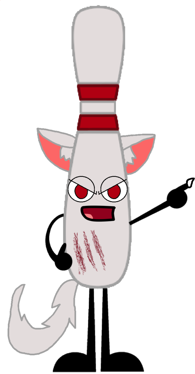 Bowling Pin As A Werewolf Vector By Thedrksiren - Through The Woods Object Show (646x1237)