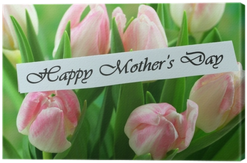 Quadro Su Tela Scheda Felice Festa Della Mamma Con - Mother's Day (400x400)