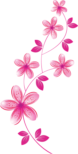 Arranjo De Flor Rosa - Florecitas Para Decorar Tarjetas (254x498)