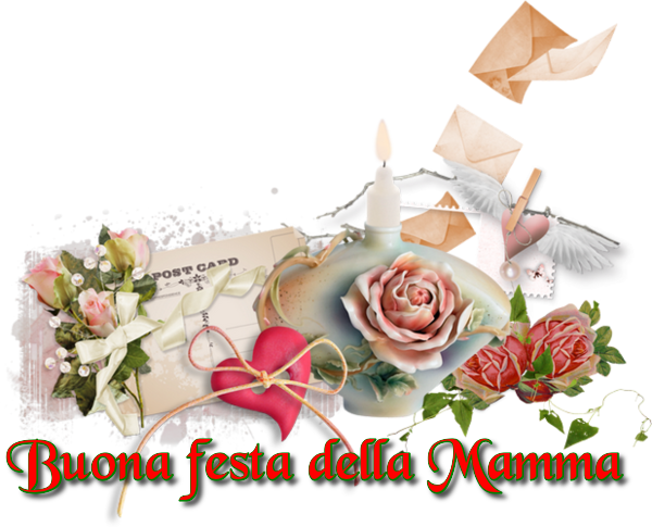 Auguri A Tutte Le Mamme Del Mondo, - Victorian Roses (600x485)