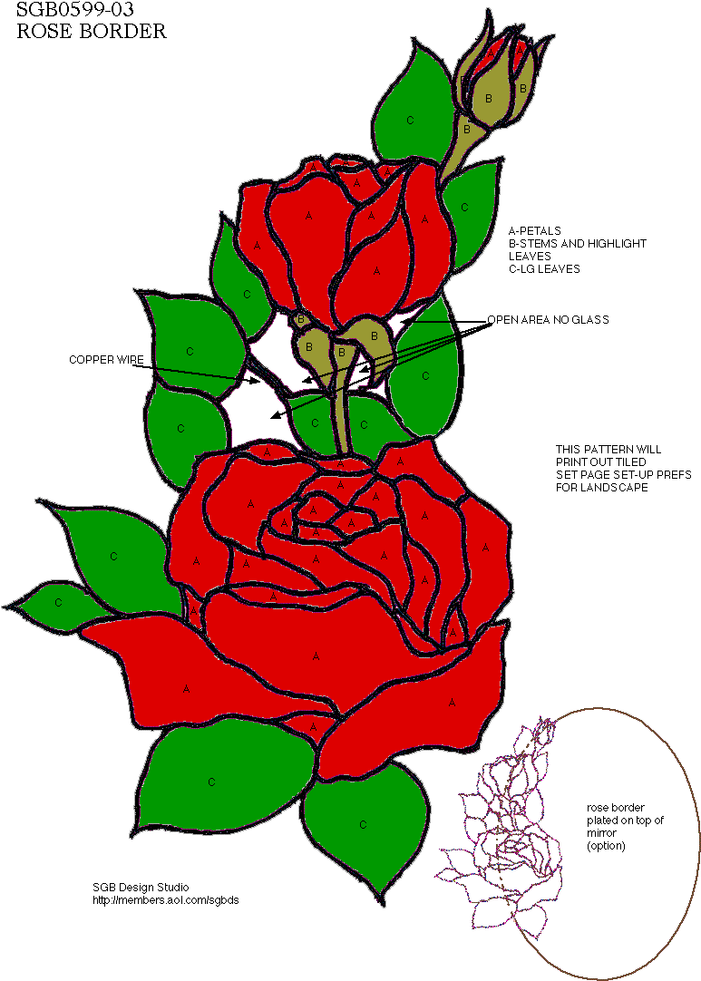 Stained Glass Pattern Club~ May Flowers Stained Glass - Stained Glass Flowers (790x1140)