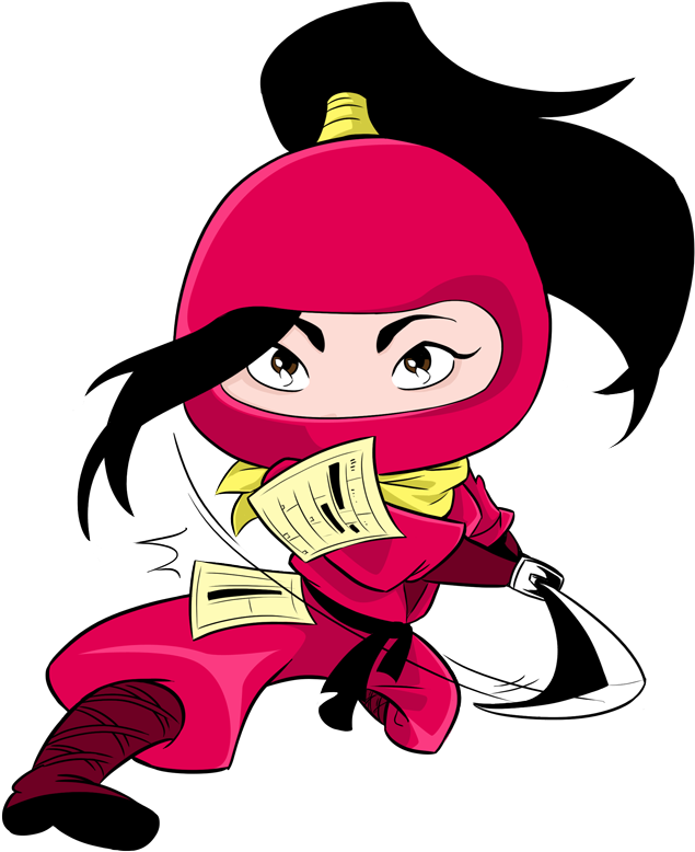 Lincharlotte Citation Ninja - Cartoon (657x800)