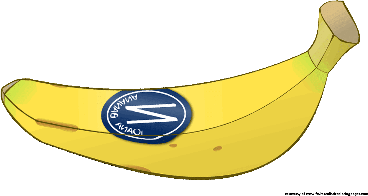 Banana Clip Arts Image - Coloring Book (1280x720)