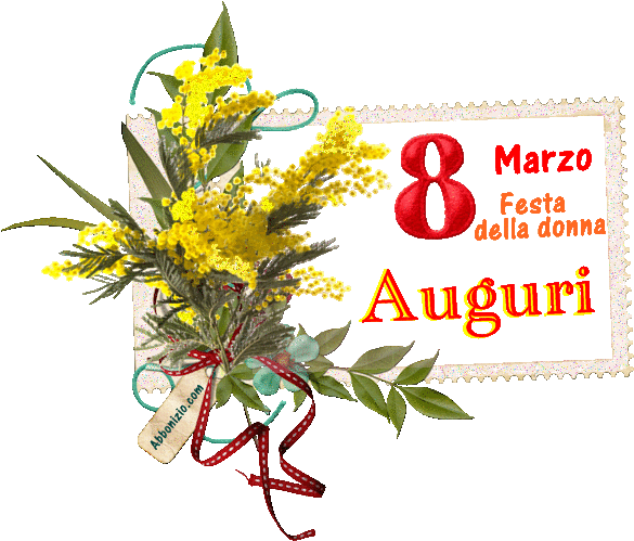 Mimosa - Buona Festa Della Donna Gif (600x516)