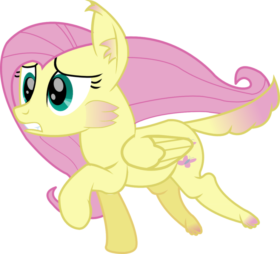 Werewolf Fluttershy By Lillygeneva - Mlp Werewolf Fluttershy (938x852)