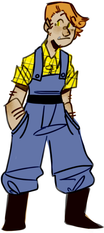 Butch Lesbian Werewolf Farmer By Pokeytard - Cartoon (894x894)
