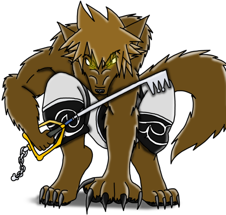 Werewolf Sora By Werewolfprotecter - Kingdom Hearts Sora Werewolf (774x1032)