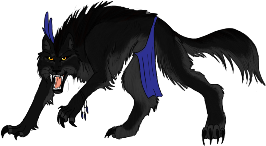 Black Werewolf Closed By Lover Of The Drow - Werewolf (900x486)