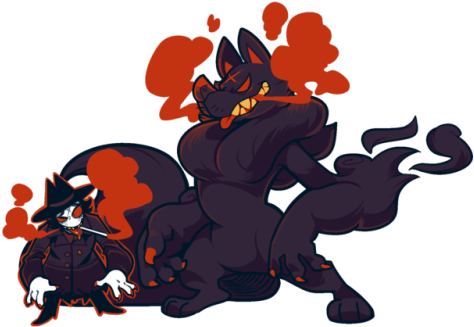 Some Werewolf Creep I Made Since I Can't Get Enough - Cartoon (500x344)