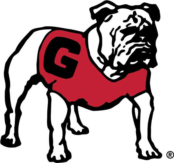 Uga Stickers Messages Sticker-4 - Georgia Bulldogs Old Logo (618x618)