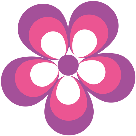 Purple Flower Clipart Flower Symbol - Flor Rosa Em Png (512x512)