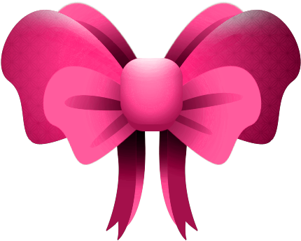 W Arte Pop - Desenho Laco Rosa Png (442x350)