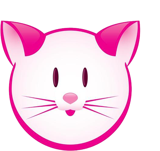Rosa Gato Gatito Clip Art - Clip Art (600x600)