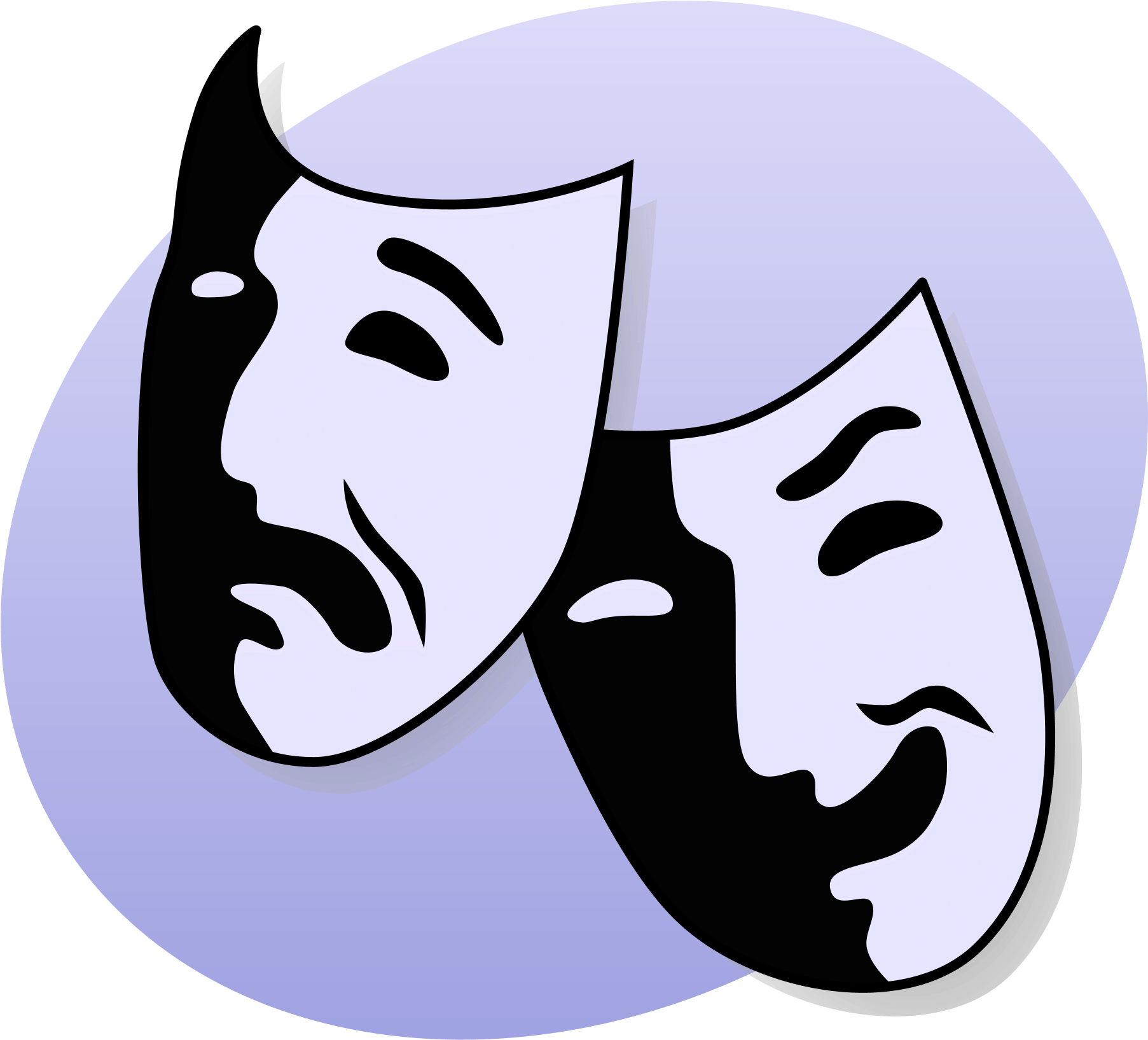 Depression Clipart Disease - Symbol For A Play (1200x1080)
