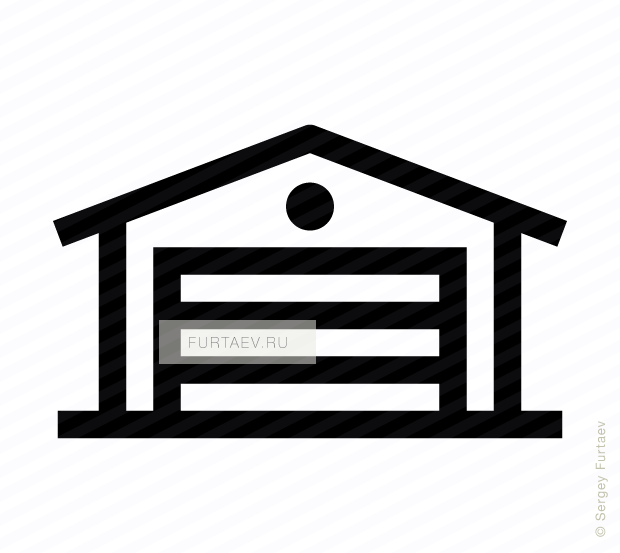 Garage Door Vector Icon For Door Vector Png Clipart - Logo Para Portones Electricos (620x553)