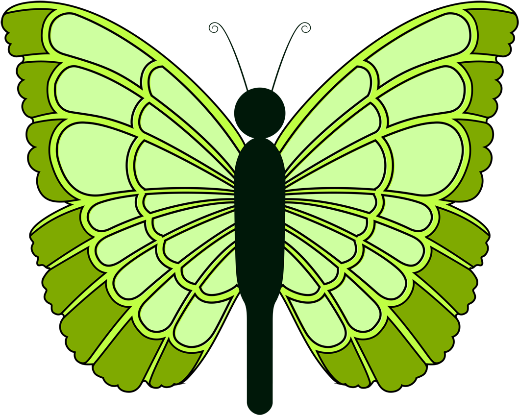 Butterfly2 Green Dark Green - Butterfly2 Green Dark Green (1200x966)