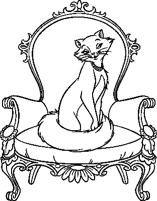 The Aristocats Coloring Page - Dibujos Para Colorear De Aristogatos (312x400)